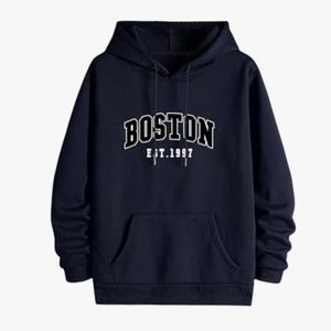 Boston Navy Hoodie